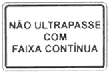 ultrapassagem faixa contnua